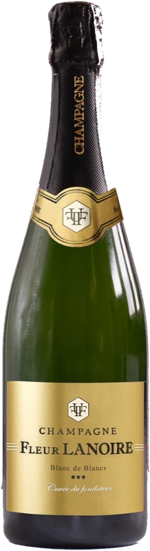 Bottle of Champagne Fleur Lanoire Blanc de Blancs Cuvée du Fondateur